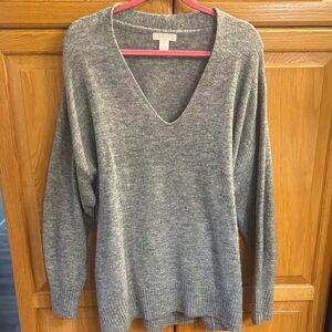 H&M Charcoal V-Neck Women's Sweater